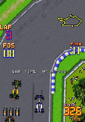 F-1 Grand Prix Part II screen shot game playing